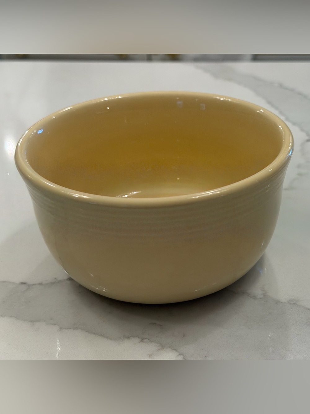 Fiesta Ware Soft Yellow Ceramic Serving Bowl